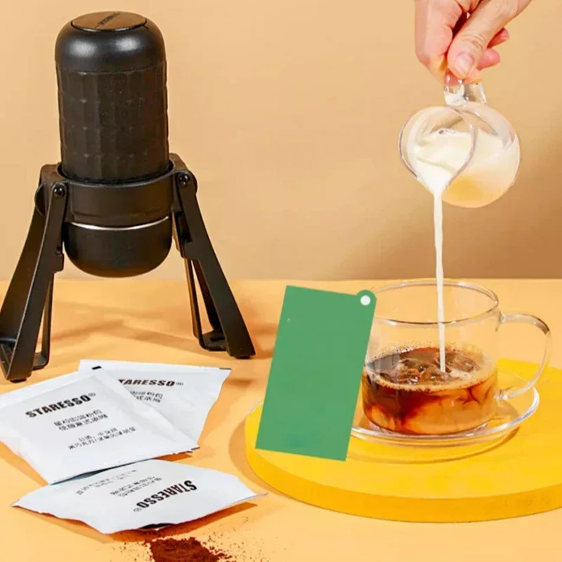 Hand Pressed Coffee Machine 15-20Bar Italian Espresso Extractor Portable for Home Travel Outdoor Use