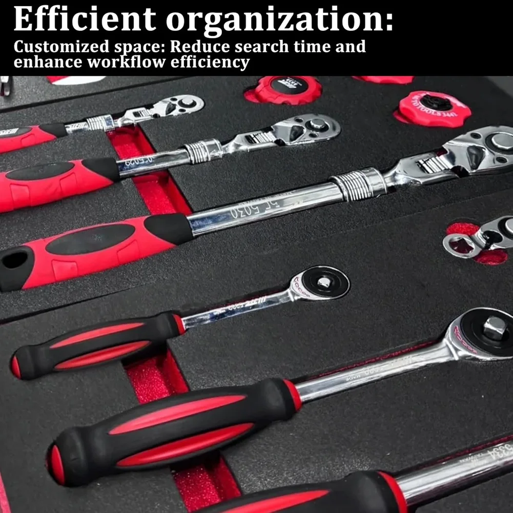 케이스용 ABDJ-6 팩 도구 상자 폼 인서트, 18 X 12 X1.5 인치 도구 상자 라이너 폼 시트 폴리에틸렌, 도구 상자 정리함