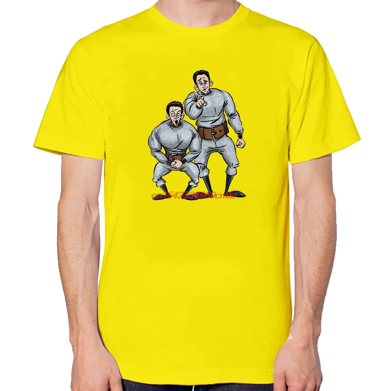 Funny Graphic T Shirts Hans And Franz Summer Tops & T-Shirt New Arrival Goods High Quality Short Sleeve Tee Cotton Print T Shirt