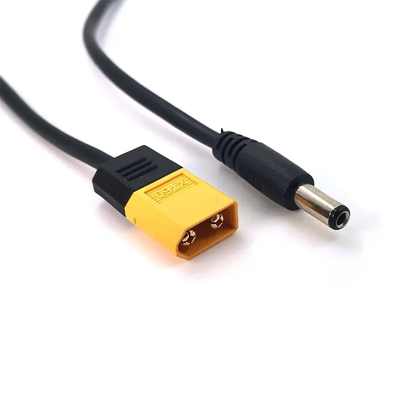 

Male XT60 Connector To DC5525 5521 Power Cable 5.5*2.5mm 5.5*2.1 Adaptor For TS100 Soldering Iron Conversion Cable