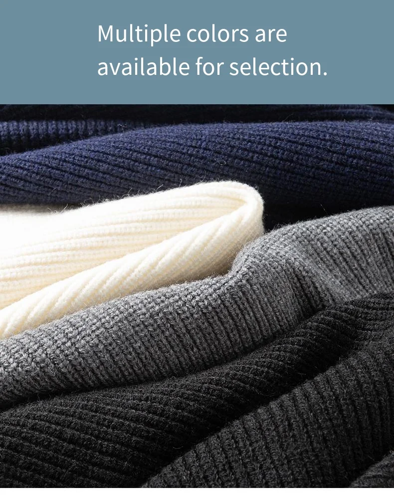 Erschwinglicher Luxus Herren Langarm-Pullover Jacke Rundhals Echte Tasche Einreihiger Strickpullover Klassischer Trend Herrenkleidung – Detail 2