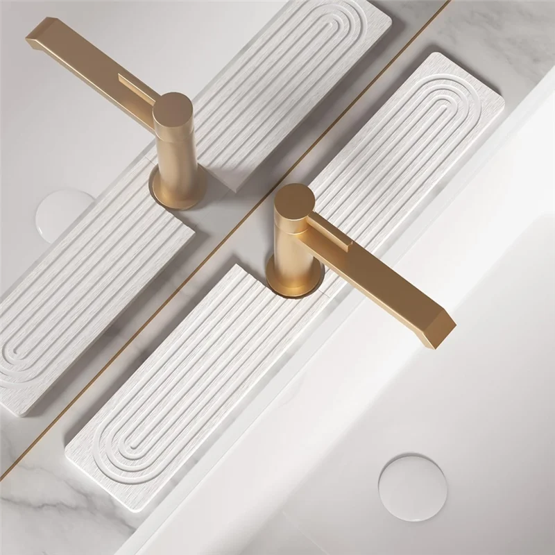 

【B07R】Коврик для смесителя для кухонной раковины, защита для сушки раковины, защита от брызг для смесителя для ванной комнаты, быстросохнущая водопоглощающая способность