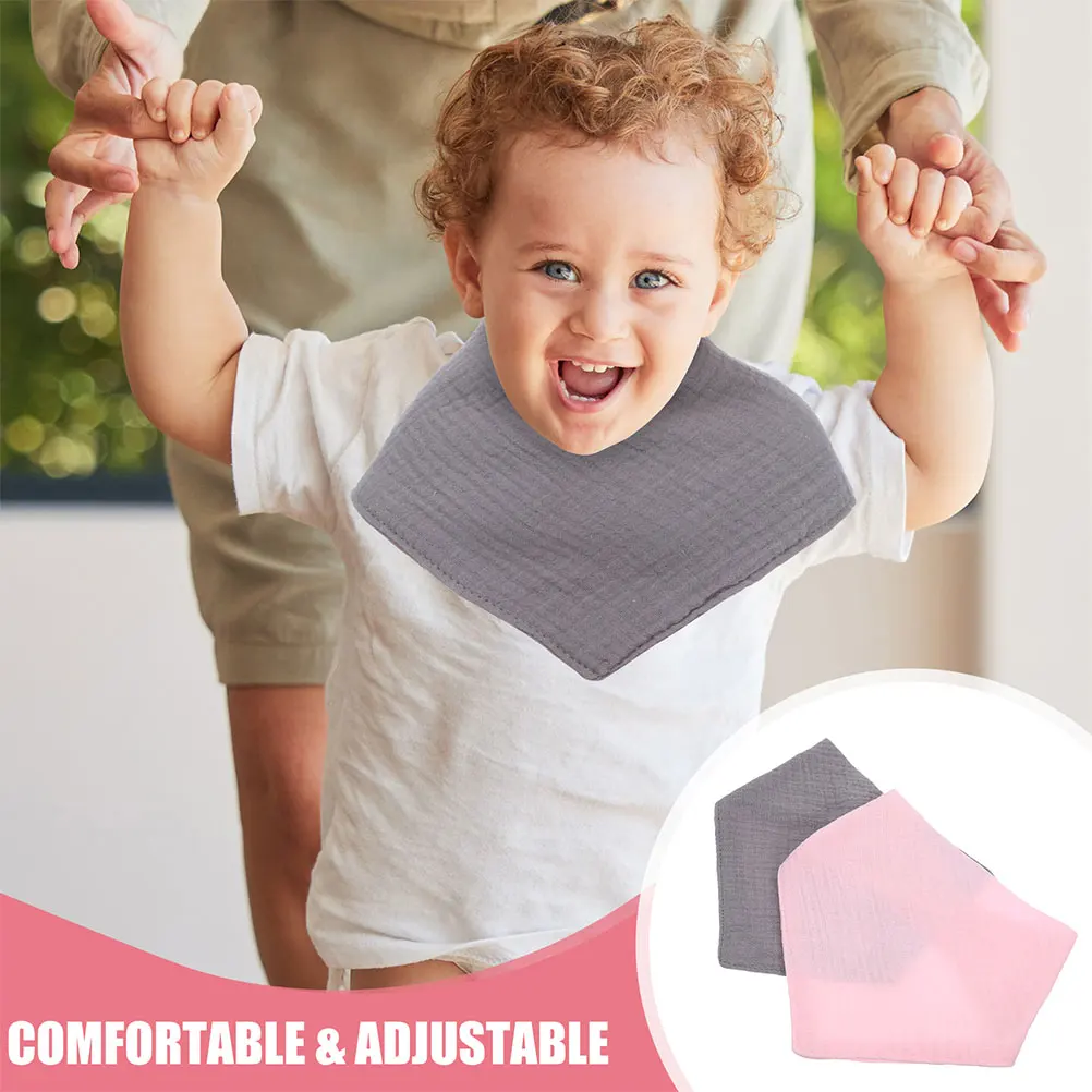

4pcs Baby Bandana Cotton Drool Girl Boy Adjustable Teething Drooling Protection Feeding Daily Wear Newborn Toddler Cotton Pp