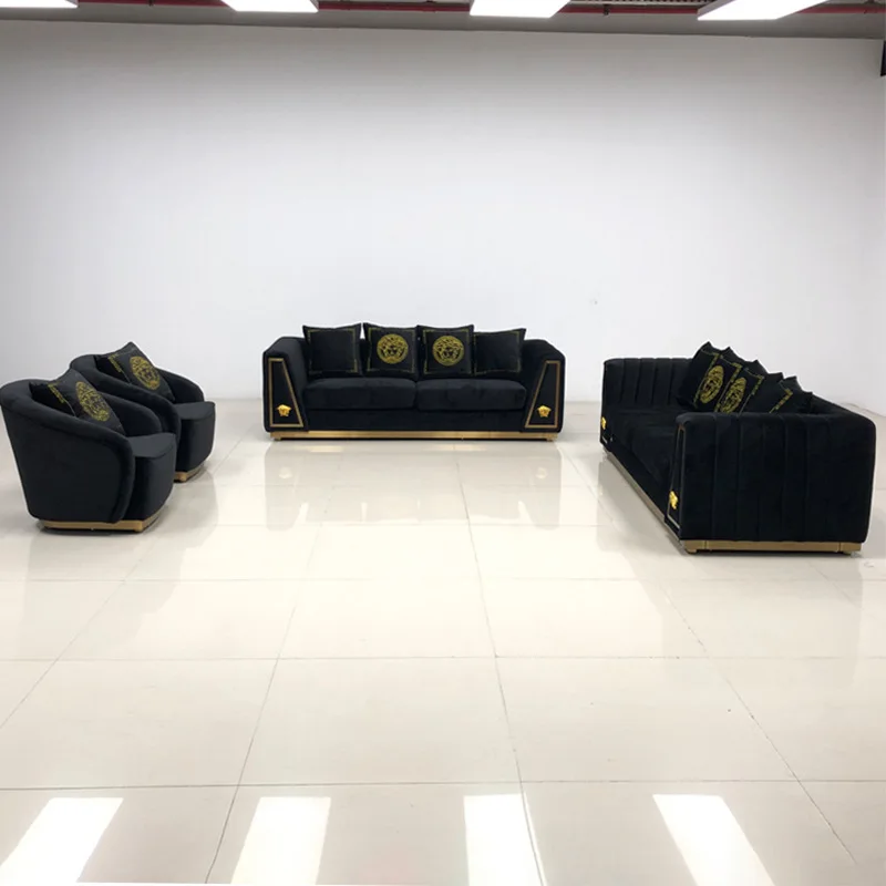 

3-Seat , living room, leisure , luxury fabric Italian sofa, light luxury, high-end foreign trade furniture