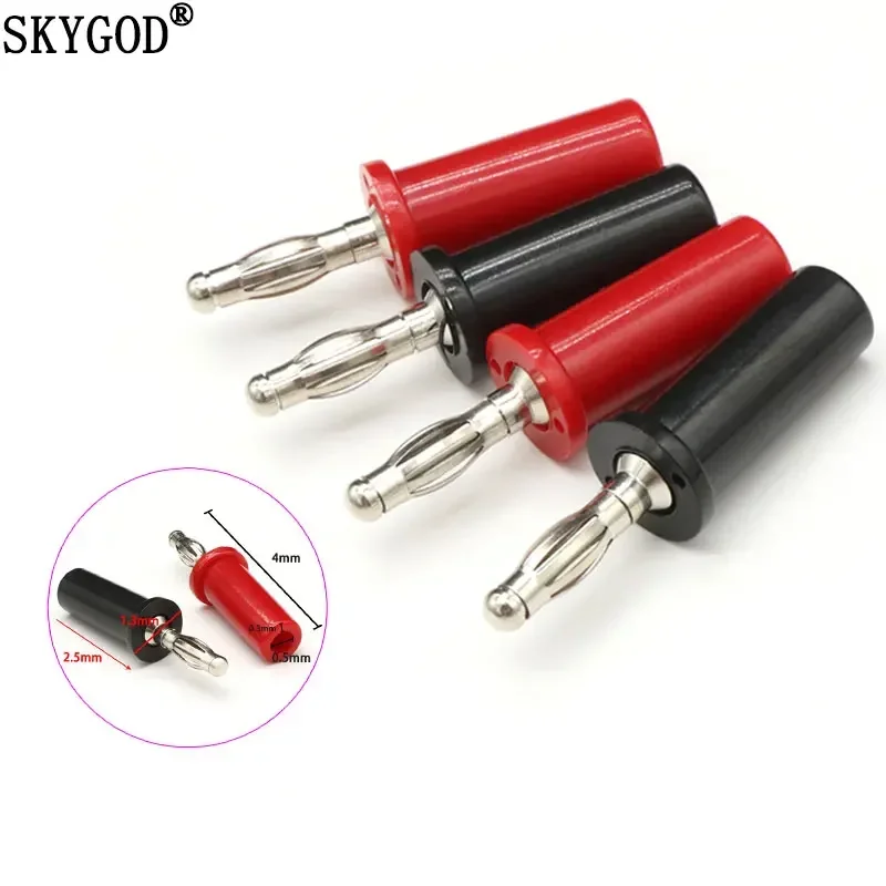 4mm Pure Copper Wire Binding Post Banana Socket Plug Head Fixed Terminal Panel Mount Adapter Insulated Connector Splice 10A