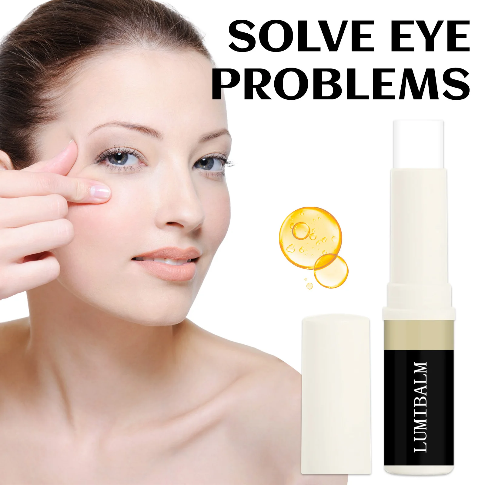 

Turmeric Eye Cream Stick Nourishes Improves Fine Lines,Relieves Eye Bags,Dark Circles and Brightens Repair Eye Skin Eyes Care