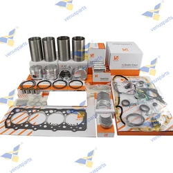 4D56 4D56T Overhaul Rebuild Kit For Mitsubishi Piston Cylinder Liner Full Gasket Set Engine Repair Parts MD304835 MD304838