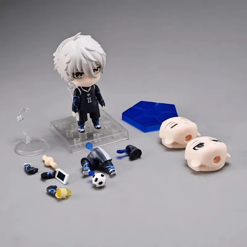 Blue Prison Q version Clay Nagi Seishiro movable face change doll ornaments hand-made For Children's Gifts