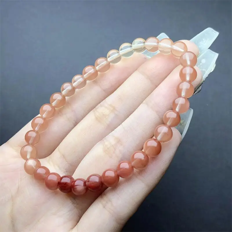 

6MM Natural Gradient Andes Quartz Bracelet Wholesale Design Stretch Polychrome Handmade Beads Healing Women Jewelry Gift 1pcs