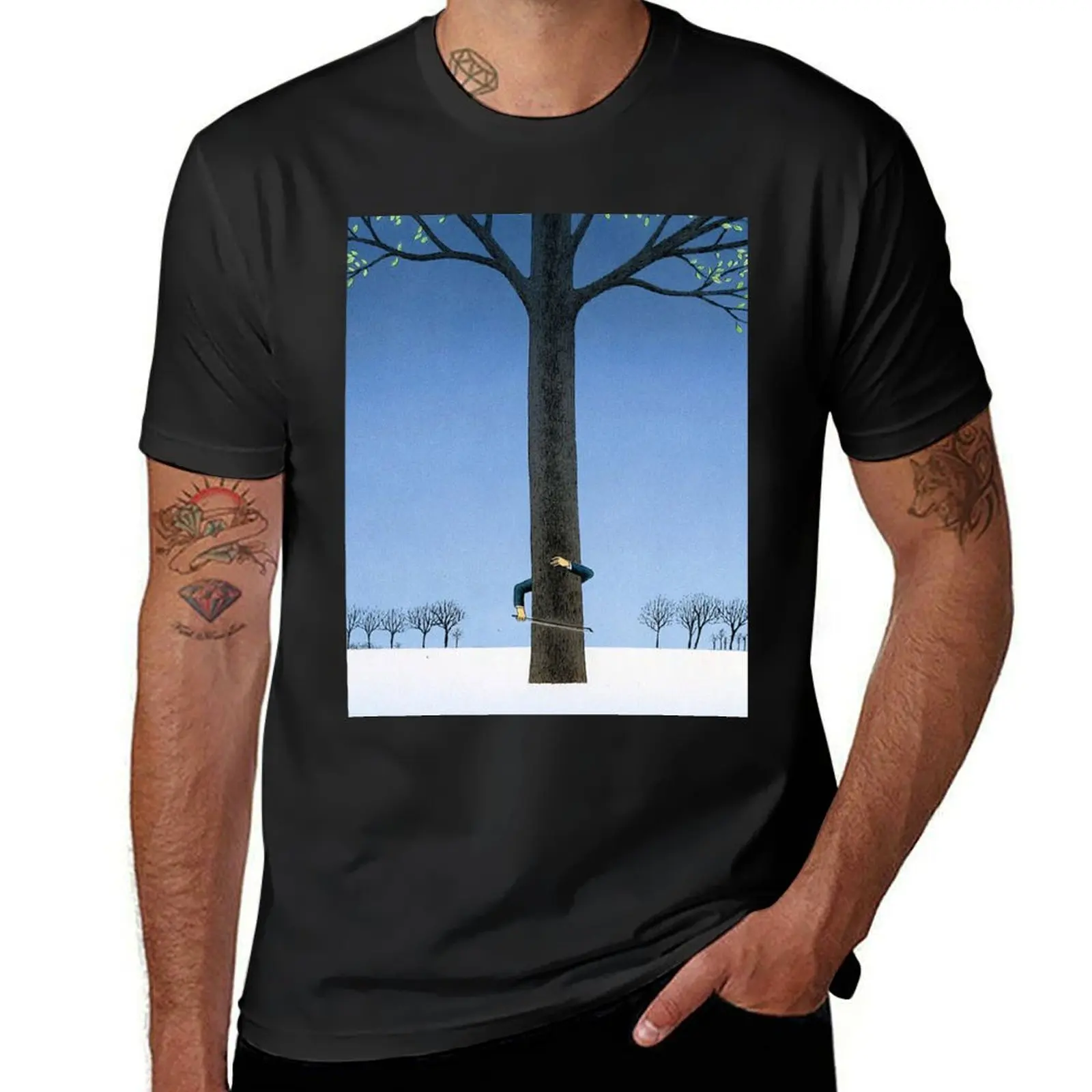 guy billout T-Shirt summer clothes sports fans blanks boys whites Men's clothing