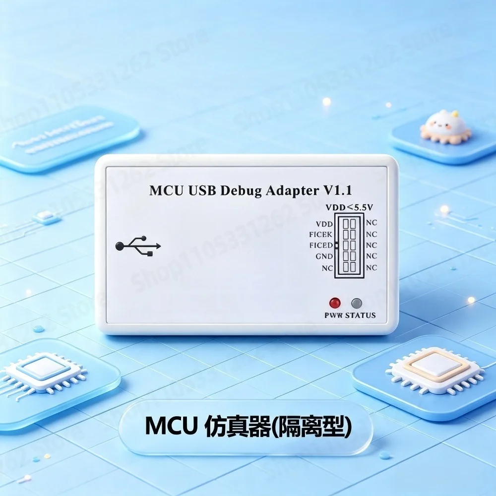 Isolated IC Programmer with High Voltage Protection, Truth Table Chip Burner Downloader for Microcontroller