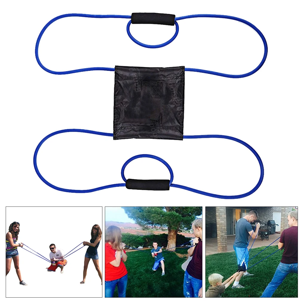 3-Person Water Balloon Launcher Slingshot Outdoor Game Party Supplies Summer Junior Adult Water Bomb Trebuchet Catapult