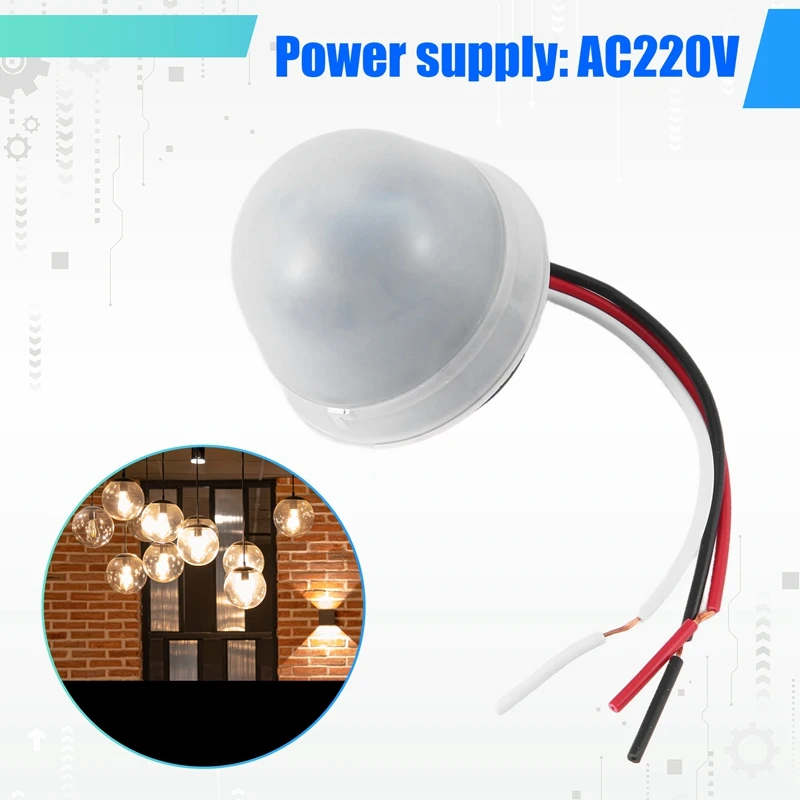 ELEC-Automatic Auto On Off Photocell Street Light Lamp Switch C AC 220V 50-60Hz 10A Photo Control Photoswitch Sensor Switch