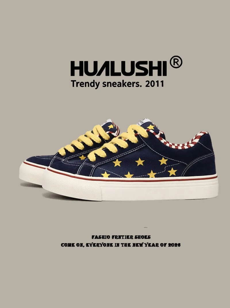Men's Canvas Shoes Breathable Low-Top Sports Casual Design Lightweight Soft Bottom Flat Shoes for Students And Youth