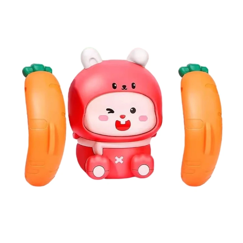 Cartoon Electronic Walking Tumbling Rabbit Toy Children Interactive Educational Infant Walking Dancing Crawling Toy