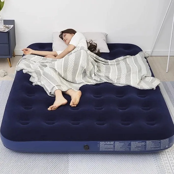 Inflatable Bed Automatic Inflatable Mattress Outdoor Camping High Flocking Portable air Cushion Bed
