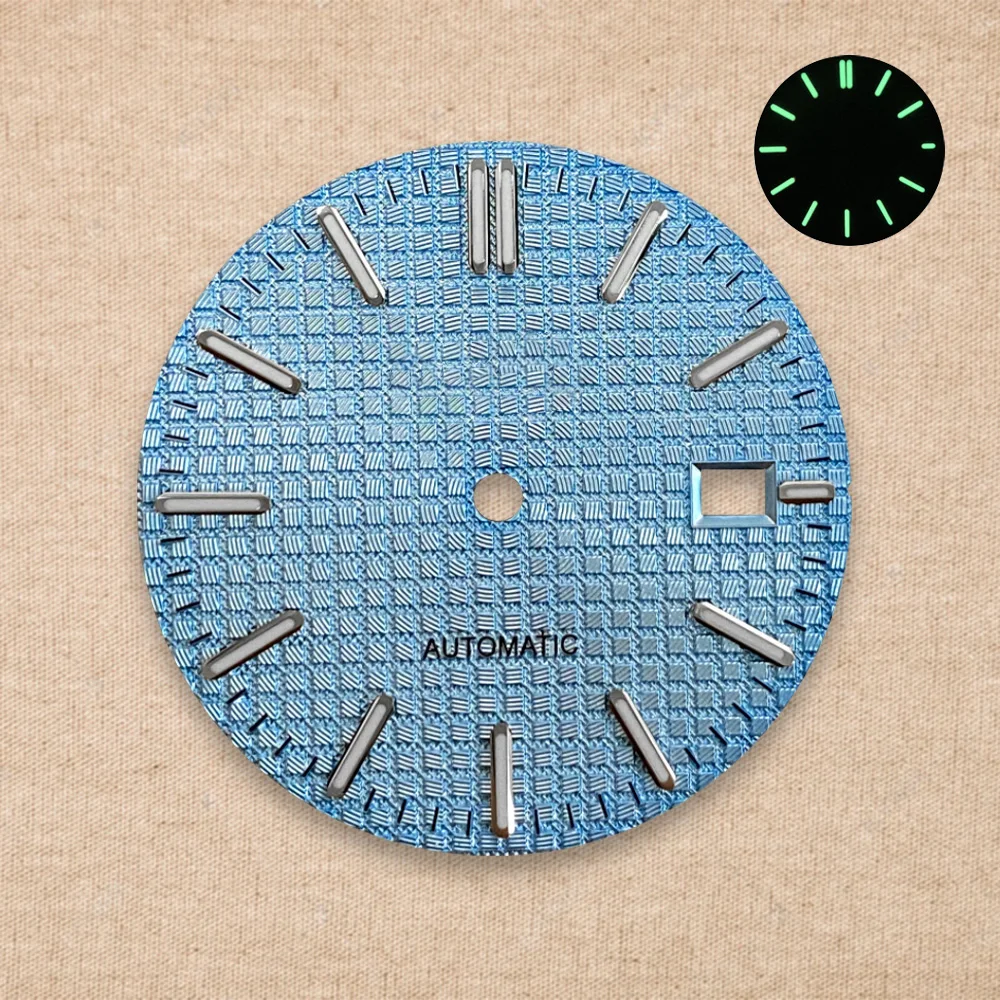 31.8mm S Logo Oak Dial Fit NH35 Automatic Movement High-Quality  Green Luminous Watch Modification Accessories image 6