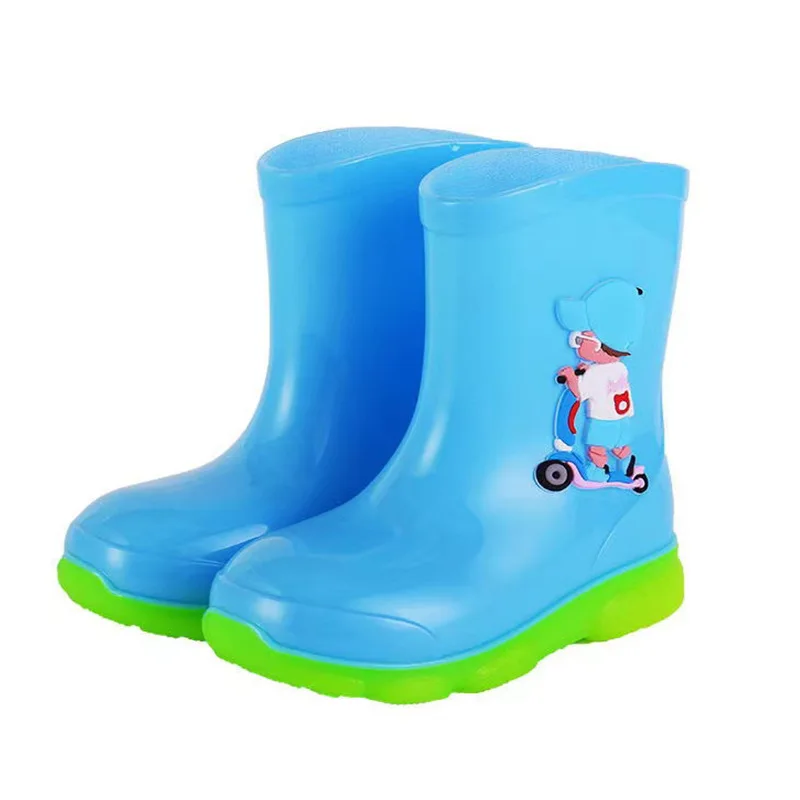 레인부츠 Cartoon Kid Rain Shoe Seasonal  Anti Slip Boy Water Boot Cute Girl Rubber Boot Rain Boots Girl Boot Kid Shoes Bota Infantil