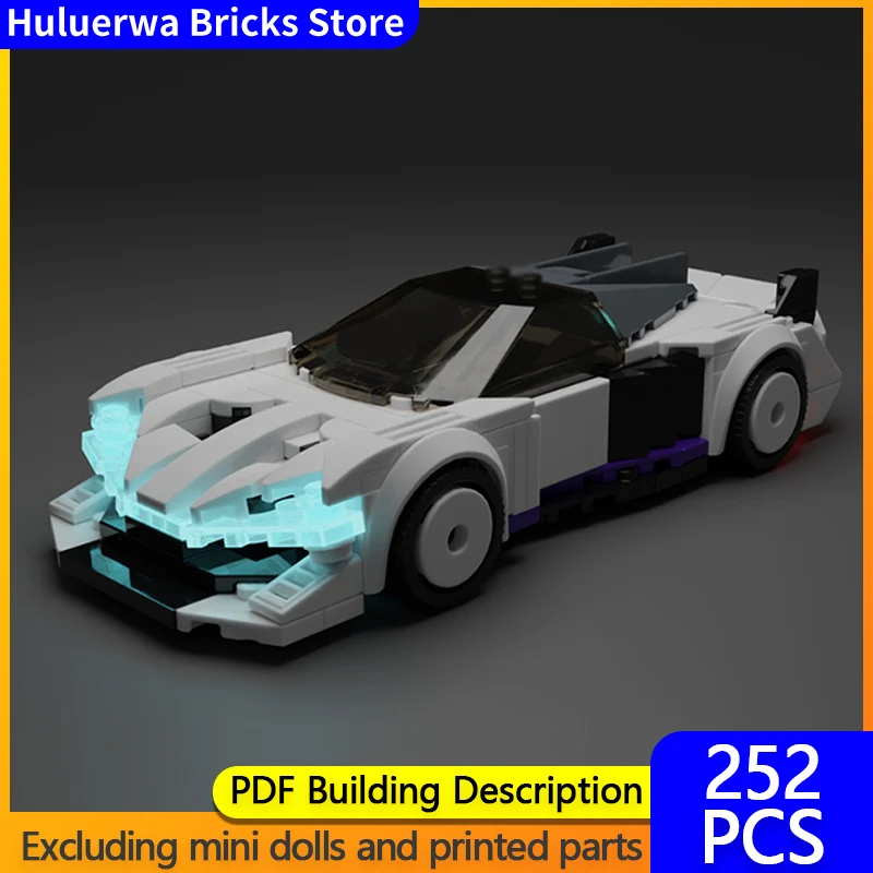 

Модель скоростного гоночного автомобиля MOC, строительные кирпичи SB-01, верхний уровень спортивного автомобиля, модульная технология, подарки, праздник, сборка, детский игрушечный костюм