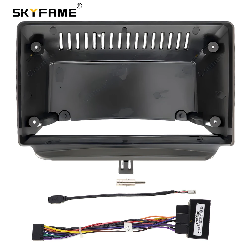 SKYFAME Car Frame Fascia Adapter Canbus Box Decoder Android Radio Dash Fitting Panel Kit For Ford Transit Custom Tourneo Custom