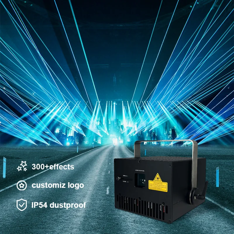 

Лазерный проектор Knight 10W RGB с анимацией для дискотек, вечеринок и ночных клубов