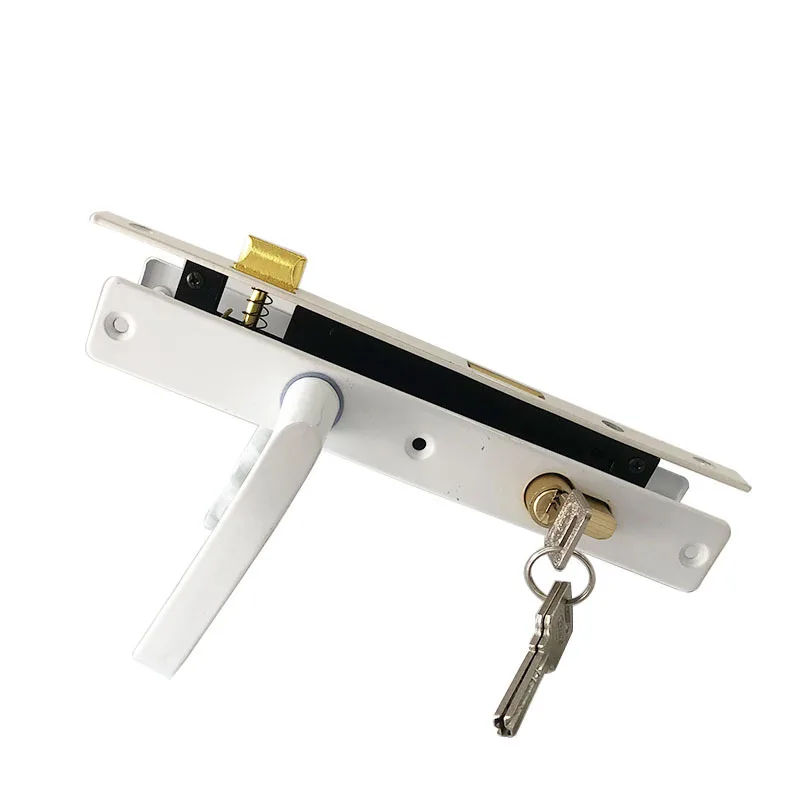 8525 Plastic Steel Door Lock Bathroom Balcony Handle Lock Indoor Door Lock Household Door Lock Handle Hardware Accessories