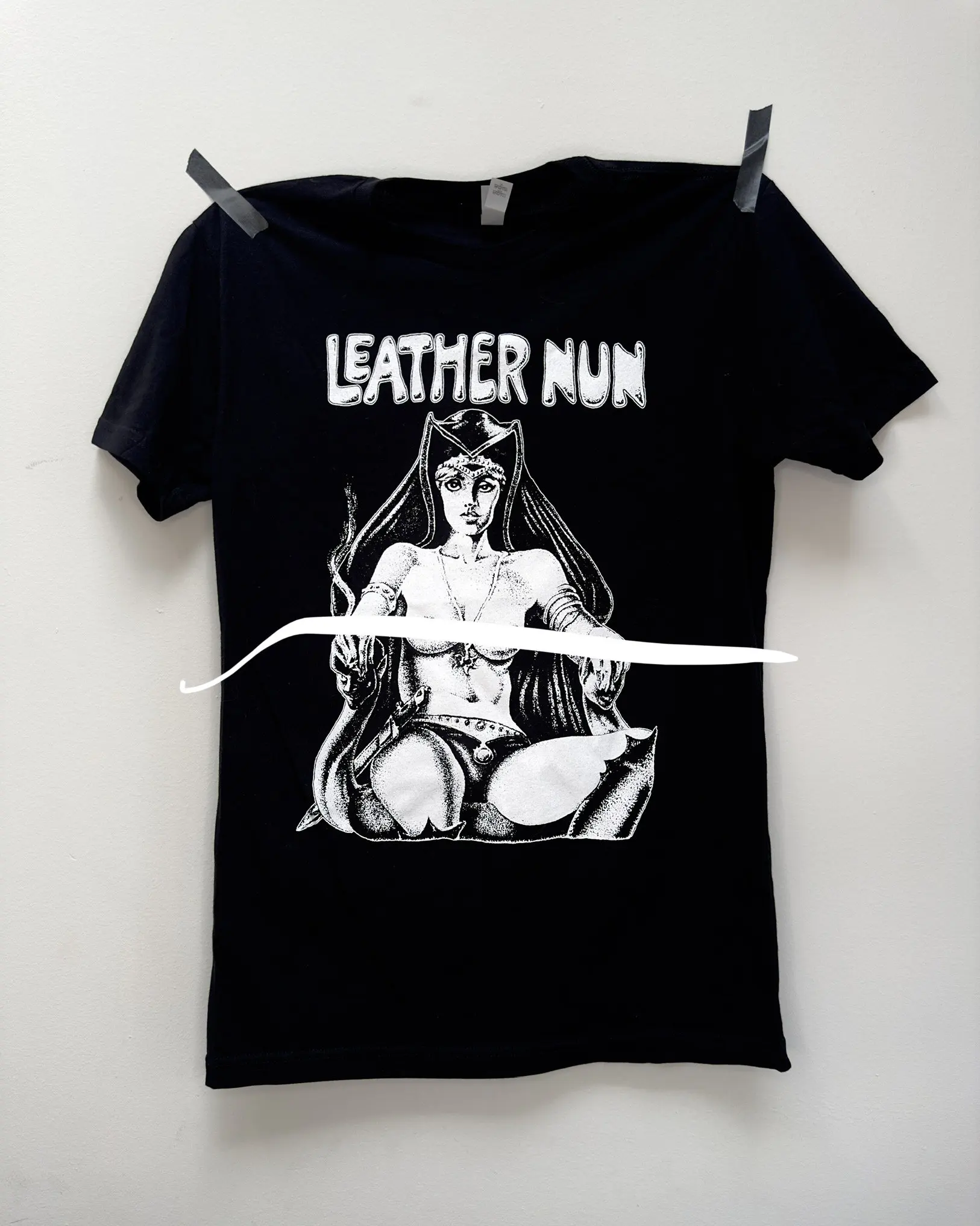 Leather Nun T Shirt Vintage Erotica Comic Book Fetish