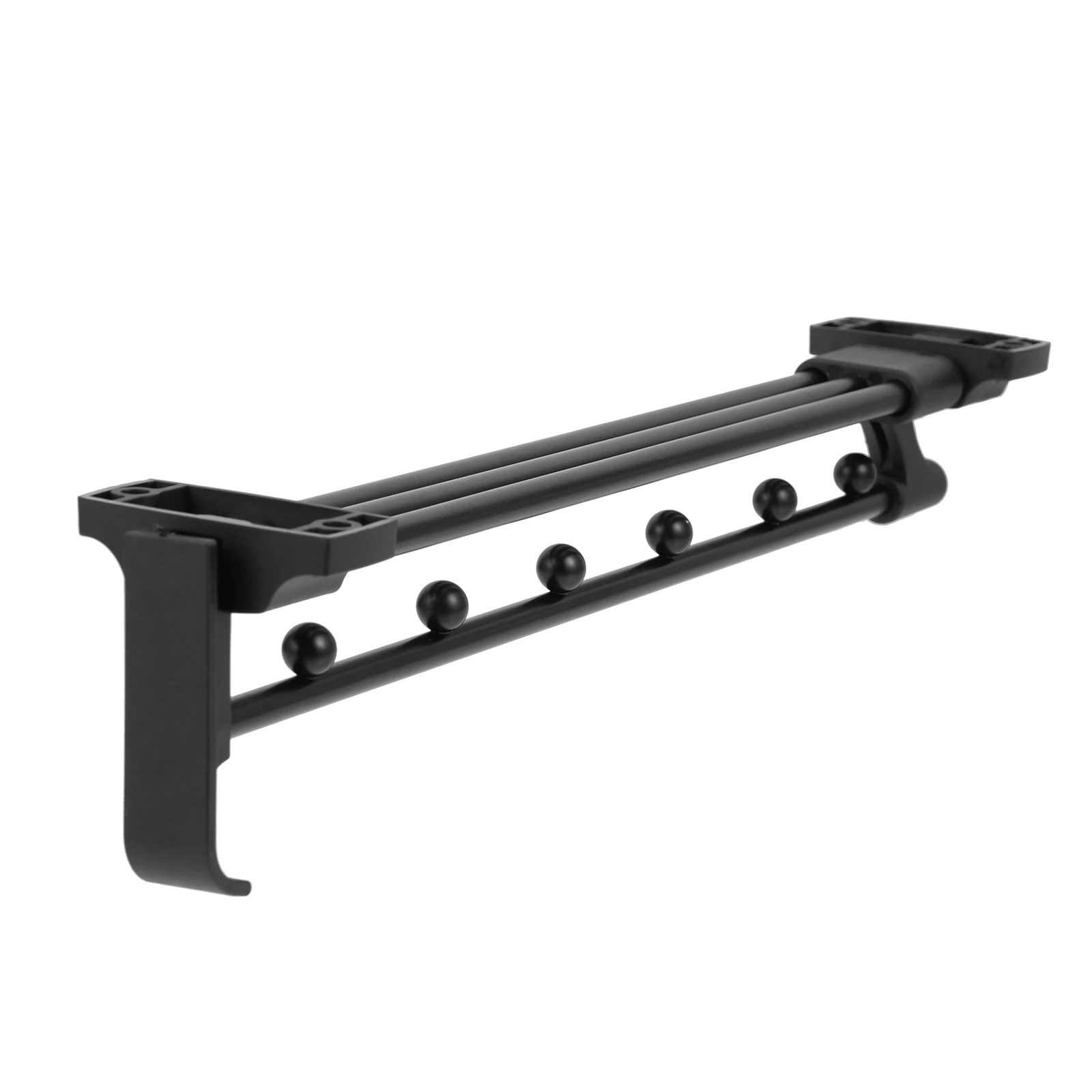 

Retractable Wardrobe Clothes Rod ABS Nickel Plated Sliding Closet Bar Extendable Hanger Clothing Rail Wardrobe Supplies