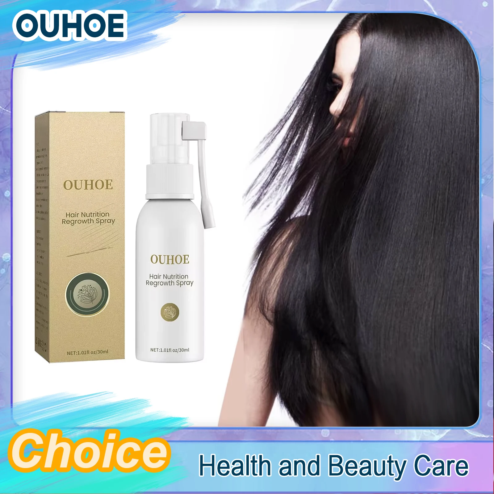 Hair Regrowth Spray Dense Hair Care Nutrition Protein Treatment Scalp Damage Strong Roots Anti Dry Frizzy Thinning Repair Spray