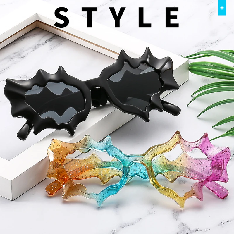 

Fashion Y2K Punk Cat Eye Sunglasses Women Men Irregular Sun Glasses Ladies Steampunk Shades Eyewear