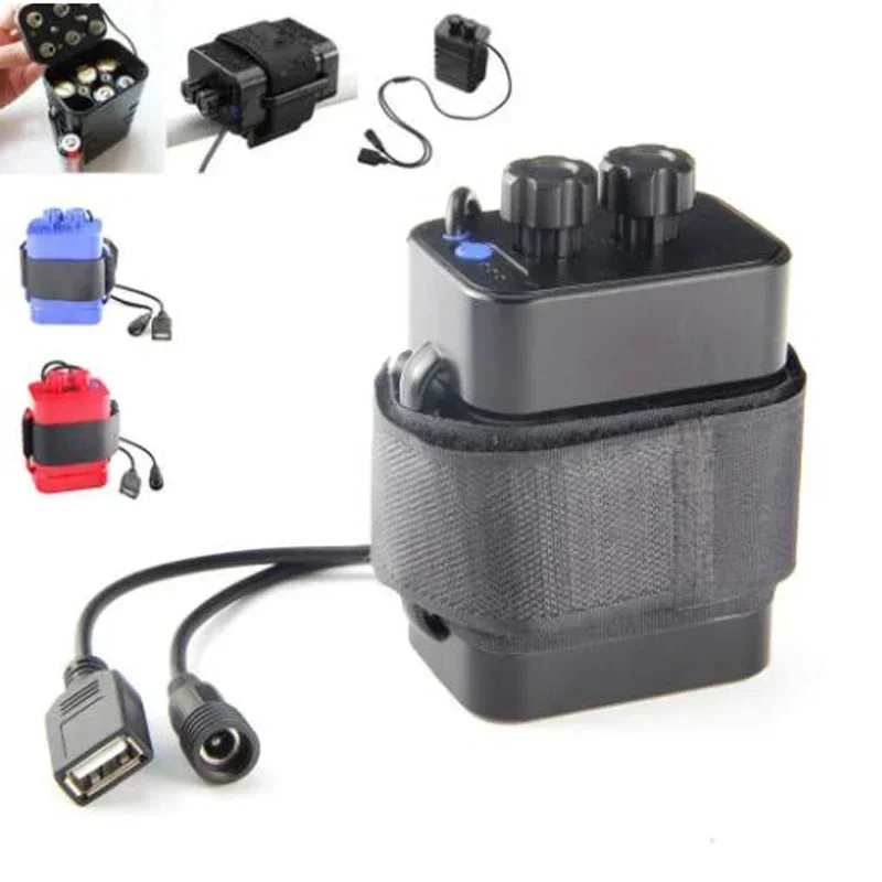 

DC 8.4V 6x 18650 Battery Storage Case Box Holder USB 5V Power Supply fo Bike Torch Flashlight Headlamp Head Lamp LED Strip Light