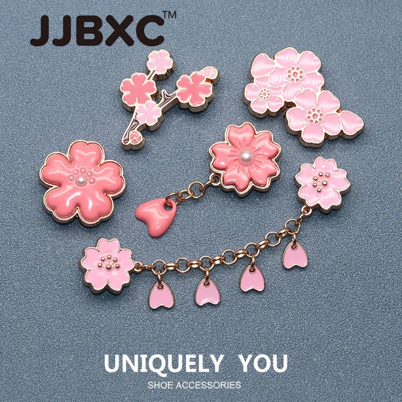 

JJBXC CHARM обувь с пряжкой, аксессуары для обуви, металлический цветок, модная обувь «сделай сам», аксессуары, подходящие для обуви с крестом
