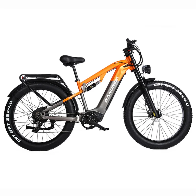 RANDRIDE YX80 26 Inch Electric Mountain Bike 1500W 48V 20Ah E-Bicycle 4.0 Fat Tire Bicycle Hydraulic Brake Snow Bike For Man