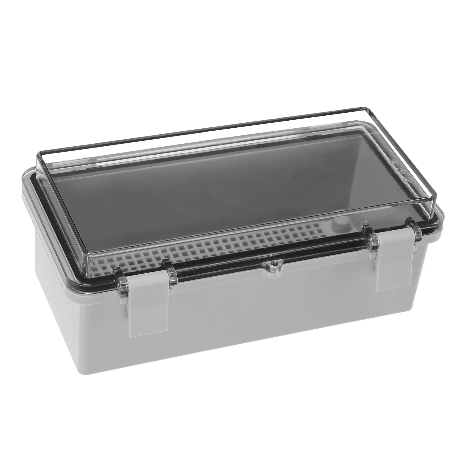 Waterproof Electrical Junction Box Outdoor 19.9x9.9cm Weatherproof Flip Cover Secure Latch for Garden Lighting Construction