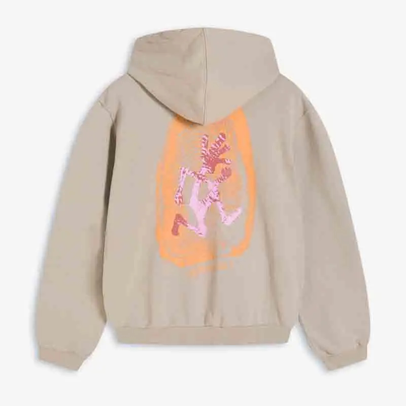 اليابانية جراميكسي بصمة طباعة الرباط هوديي بلوزات الرجال النساء عالية الجودة تيري النسيج فضفاض مقنعين البلوفرات