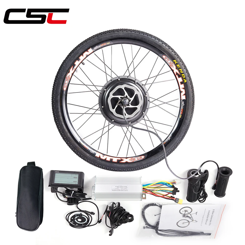 AliExpress CSC Electric bike Conversion Kit Rear 48V 1000W 1500W hub Motor Wheel gearless 26" 27.5" 29inch SUN