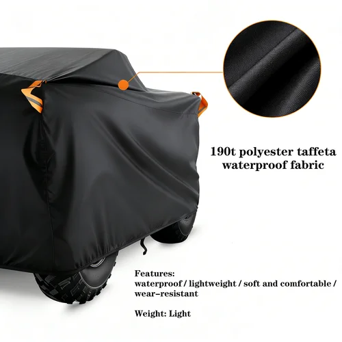 Imagen 2 del producto 190T Universal Quad Bike ATV cubierta impermeable Protector UV contra el polvo para motocicleta Scooter Kart moto para Polaris Honda Yamaha