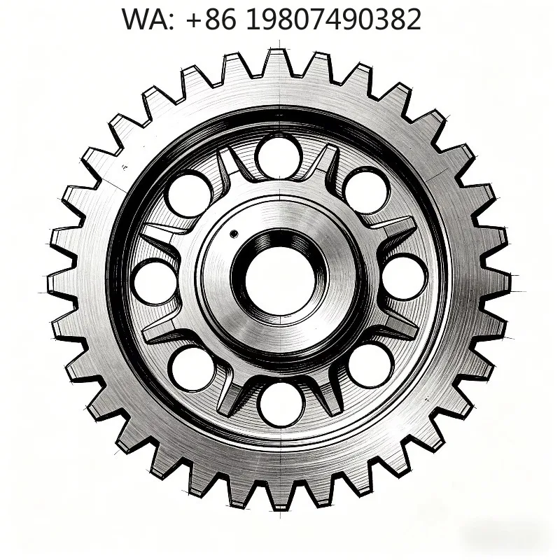 Large Diameter Forged Internal Gear Ring, CNC Machined Mining Gear Part, Durable High Torque Component for Industrial Planetary