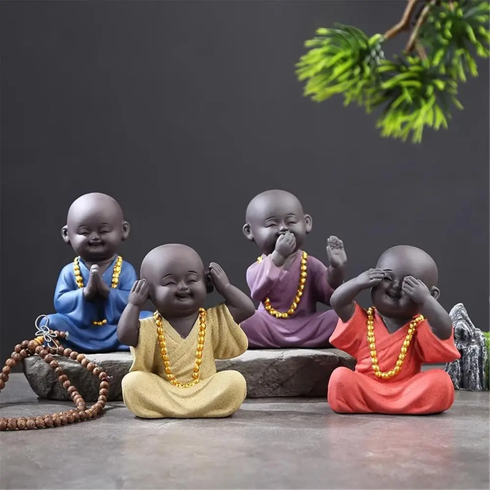 

Clay Tea Pet, a Chinese style ceramic small sculpture for tea tables and tea art accessories. Full set.