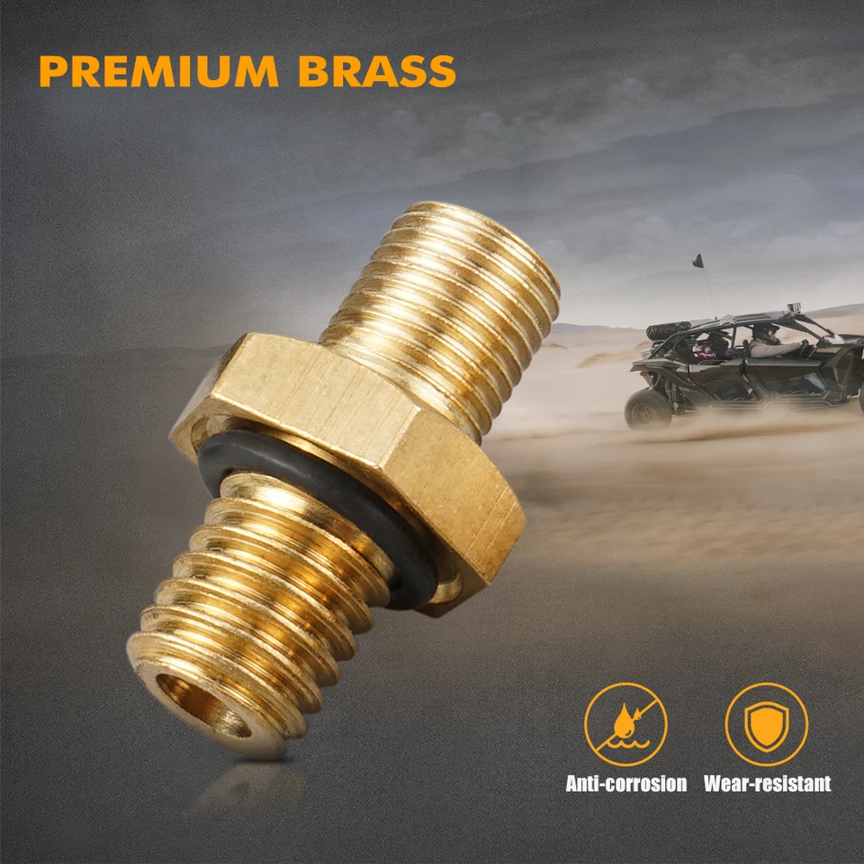 Valvola Schrader Per Aria/azoto NPT 1/8 – In Ottone, 500 Psi, Per Ammortizzatori Polaris, Yamaha, Kawasaki E Honda
