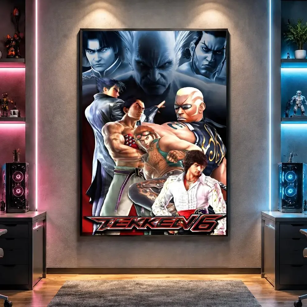 Game T-Tekken Fighting Classic Poster Wall Art Bedroom Living Room Dorm Bar Cafe Gym Studio Home Decor Gifts