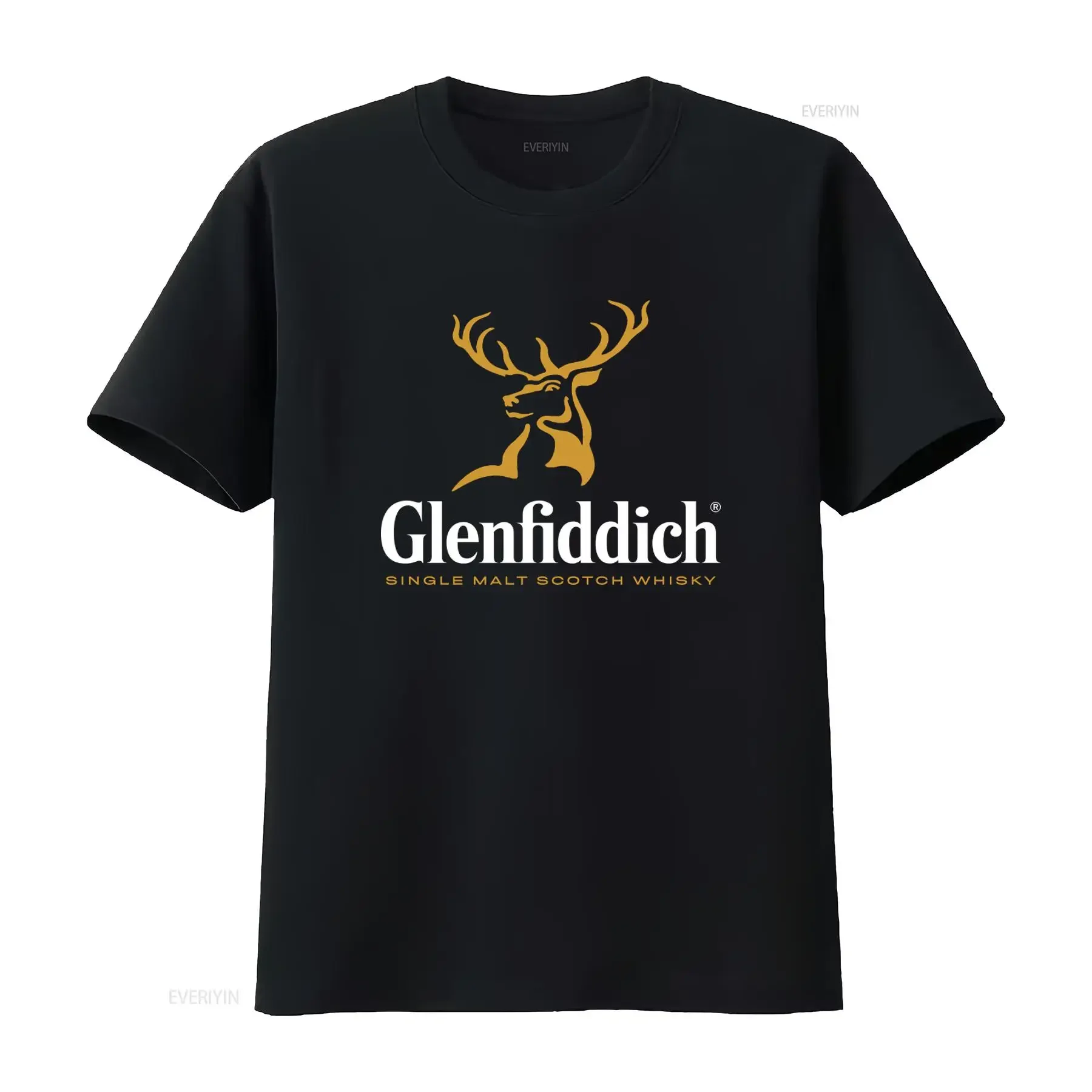 Camiseta Glenfiddich Single Malt Scotch Whisky 1887 con estampado de alcohol, estilo urbano, vintage natural, unisex