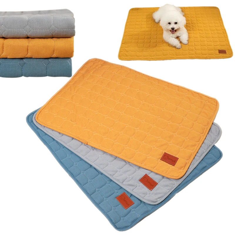 

Soft Comfortable Pet Sleeping Mat Waffle Gird Dog Bed Non-Slip Dogs Sleep Mattres Cushion Kitten Puppy Pet Quilt Dog Accessories