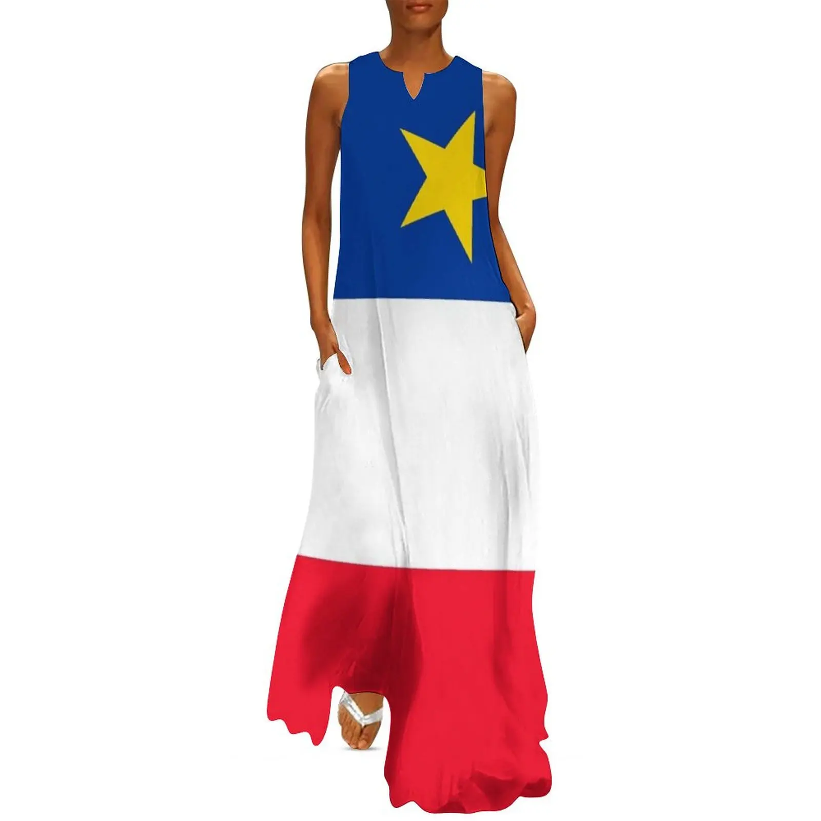 

Acadian Flag Long Dress elegant evening dresses for women 2025 cute dress dresses for special events Long dress