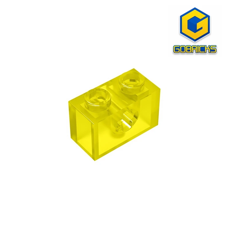 Gobricks GDS-633 BRICK 1X2 WITH CROSS HOLE compatible with lego 32064 31493 children\'s DIY Educational Building Blocks Technical