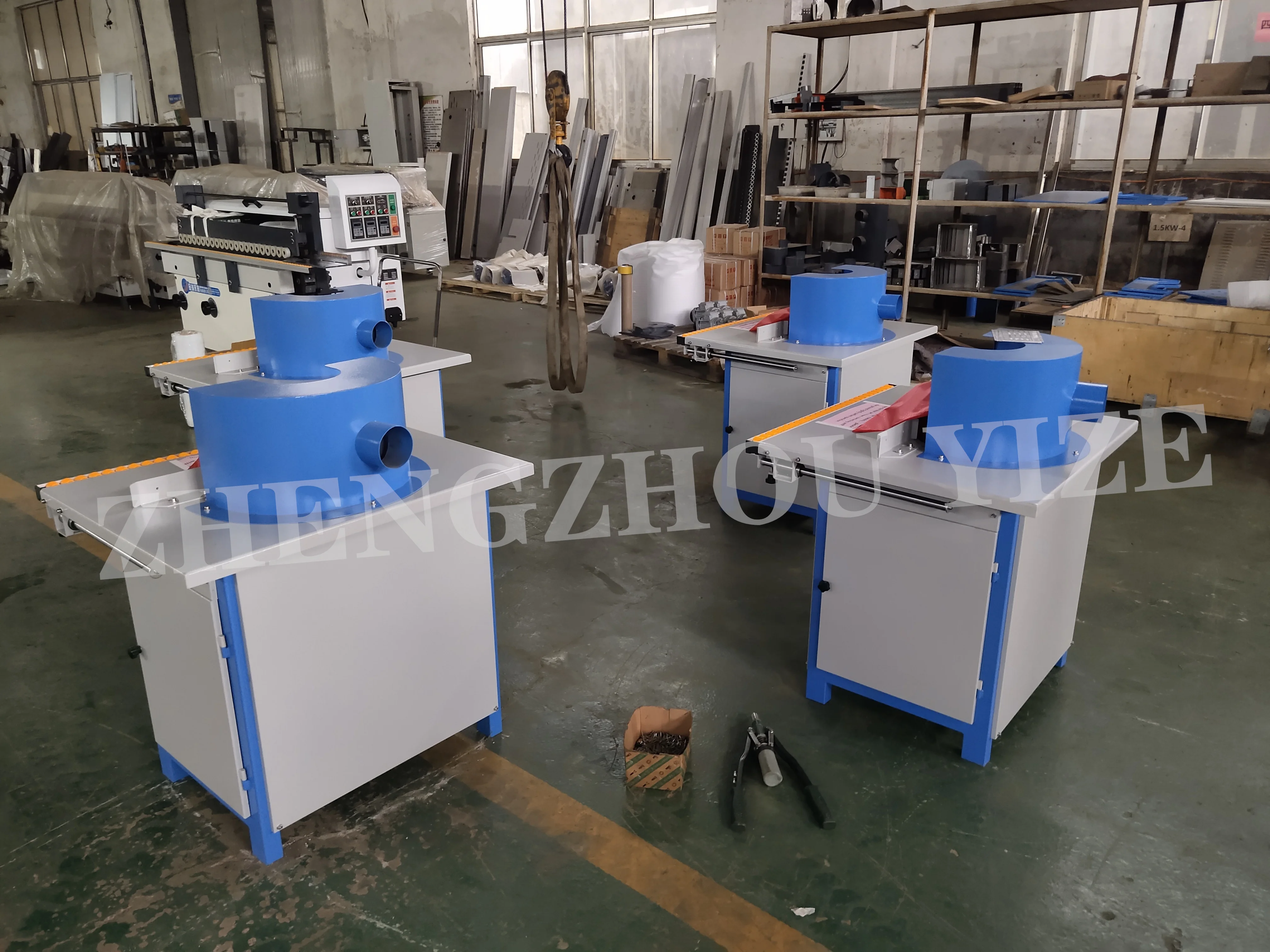 Automatic Wood Polishing Machine Portable Wood Router Machine Wood Floor Round Rod Sanding Buffing Machine