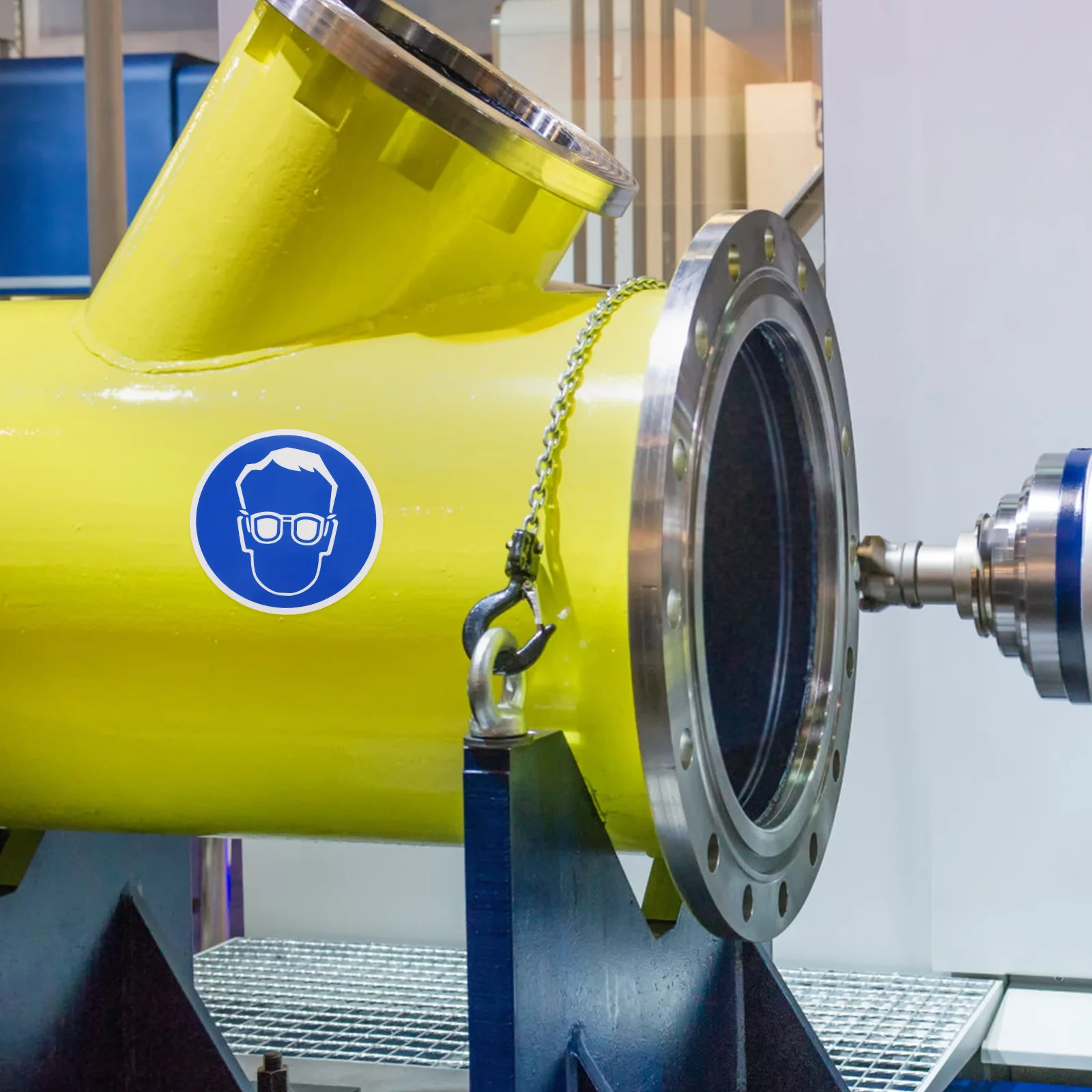 Glasses Cleaner Spray Wear Logo Goggles Protective Label for Safety The Sign Security Warning Signs Pp Synthetic Paper Material