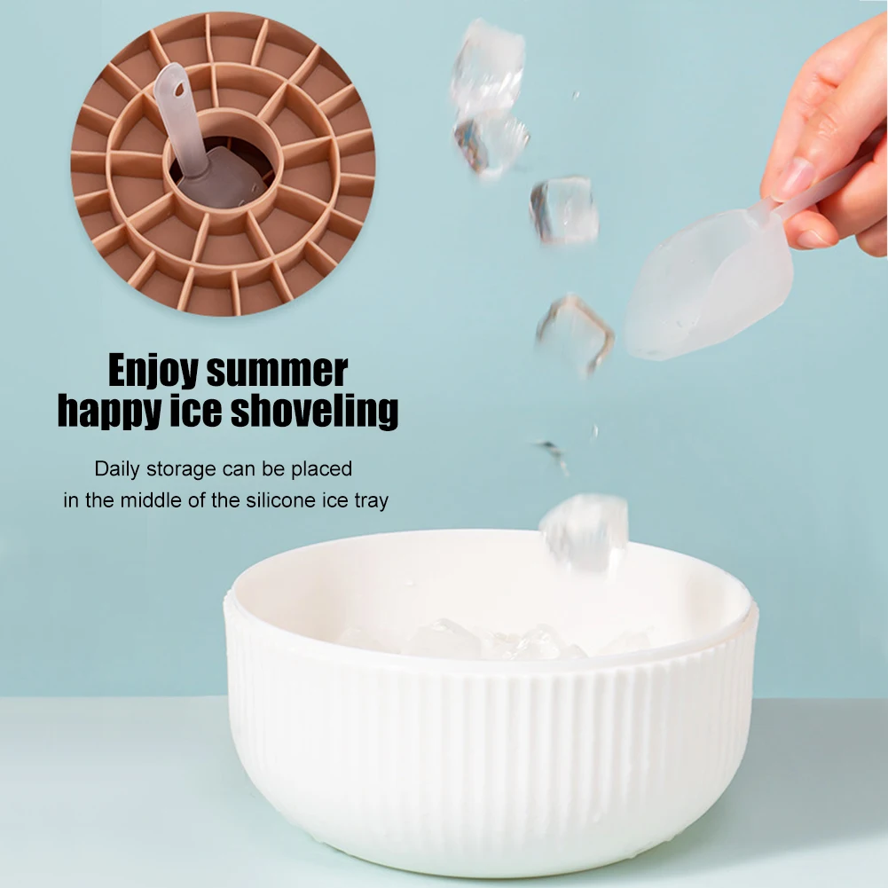 Multifunctional ice tray homemade large-capacity ice cube mold DIY household refrigerator ice box with lid ice cube box