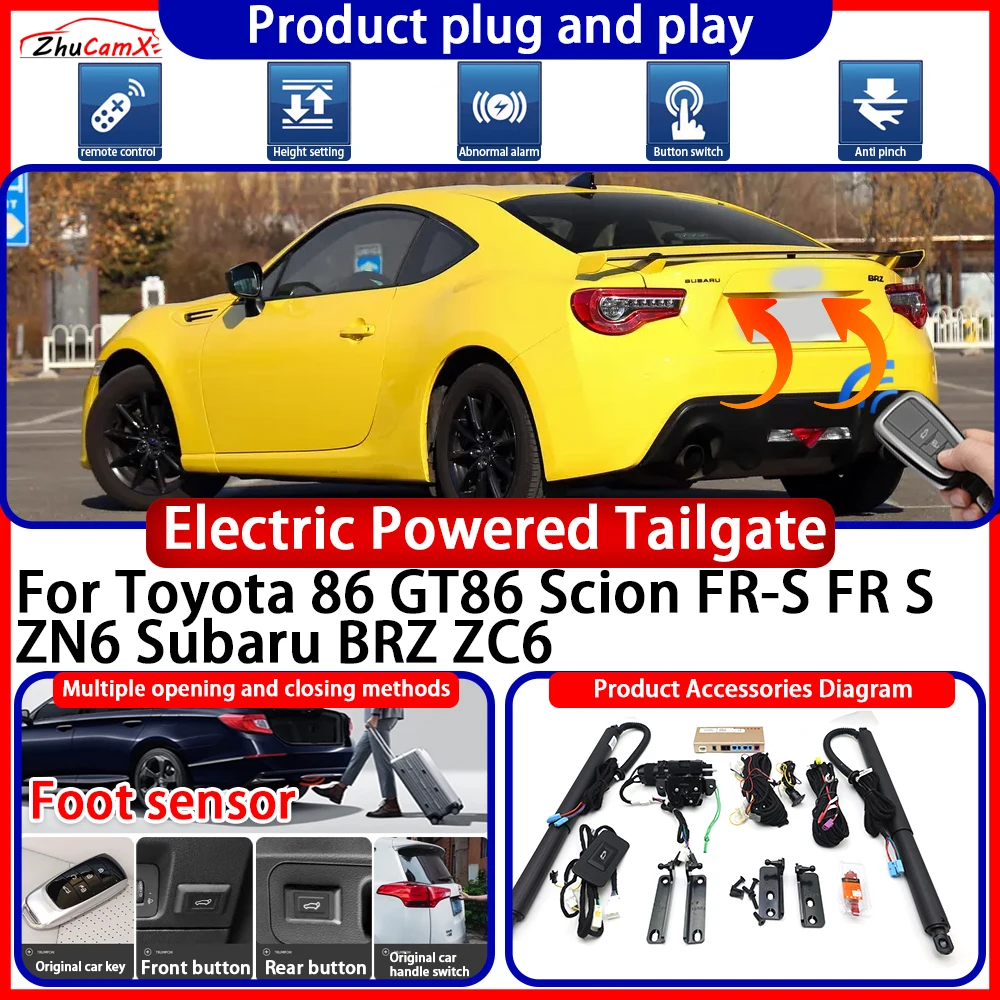 

OEM Powered Tailgate for Toyota 86 GT86 Scion FR-S FR S ZN6 Subaru BRZ ZC6 anti pinch Smart Intelligent Control Gate Lift Kit