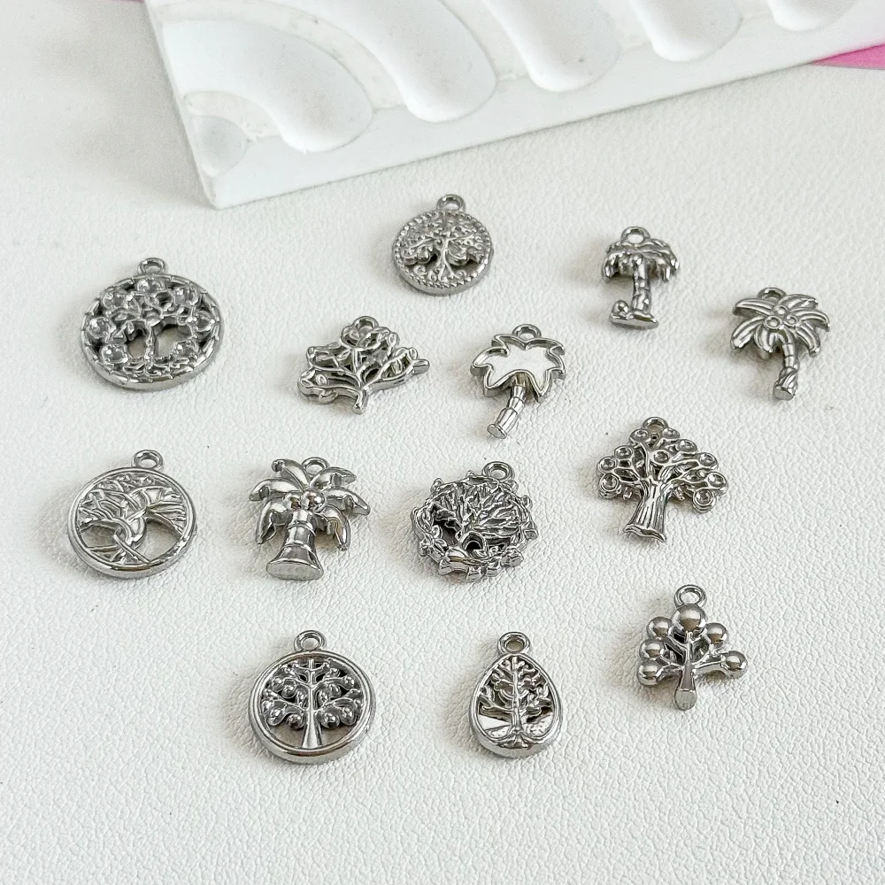 

Cordial Design 100Pcs Pendant For Necklace/Stainless Steel Charms/Tree Shape/Jewelry Findings & Components/DIY/Hand Made #195340